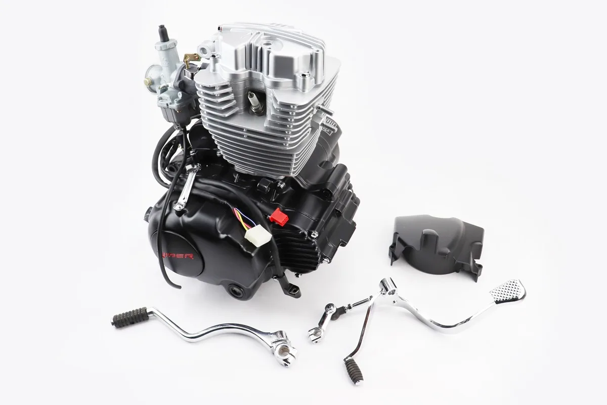 Двигун мотоциклетний в зборі CGB-200cc (164FMLR)+карбюратор (з балансувальним валом) (P_307152)