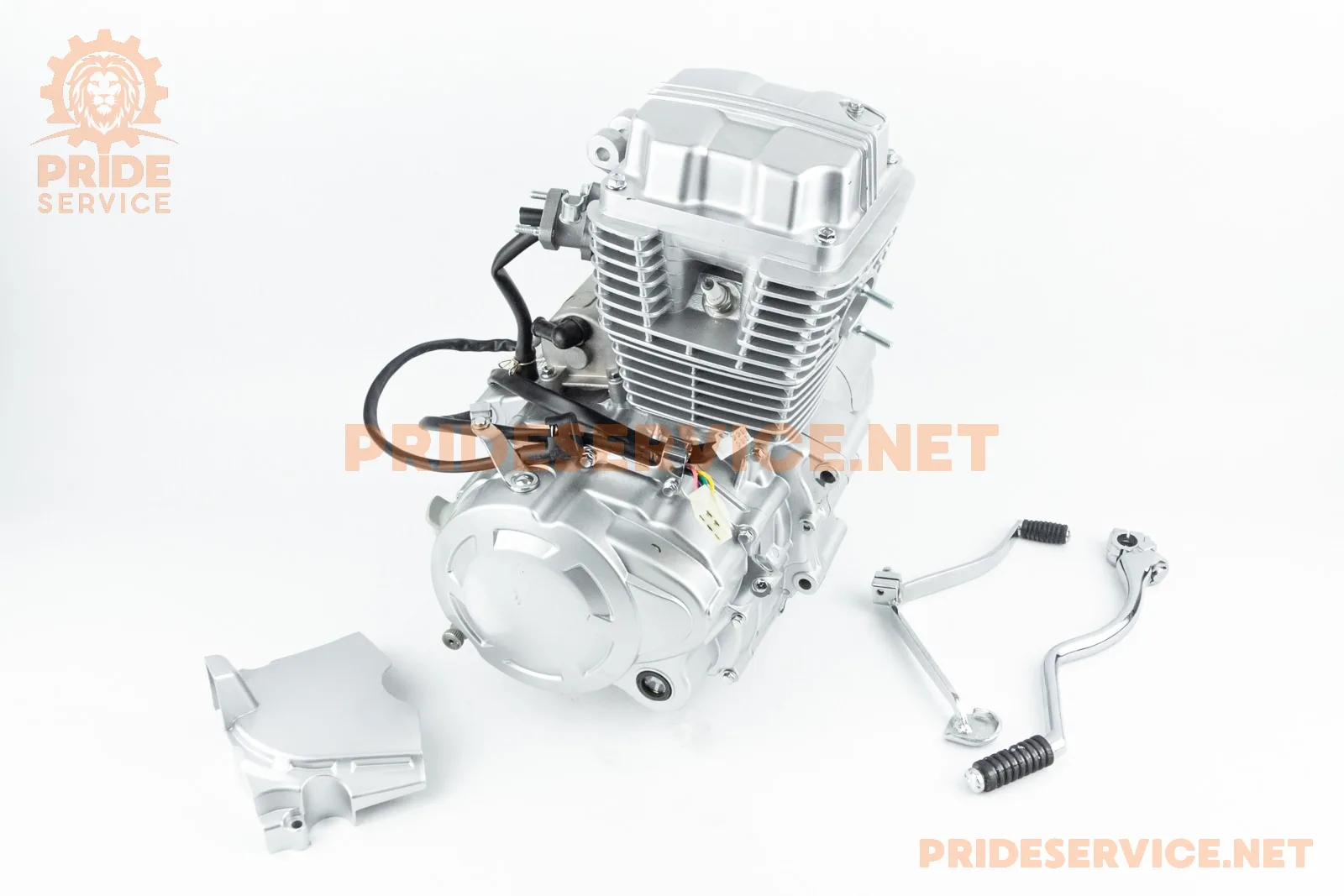 Двигун мотоциклетний в зборі CB-150cc (на Viper-125J) цільна клапанна кришка (P_307161)