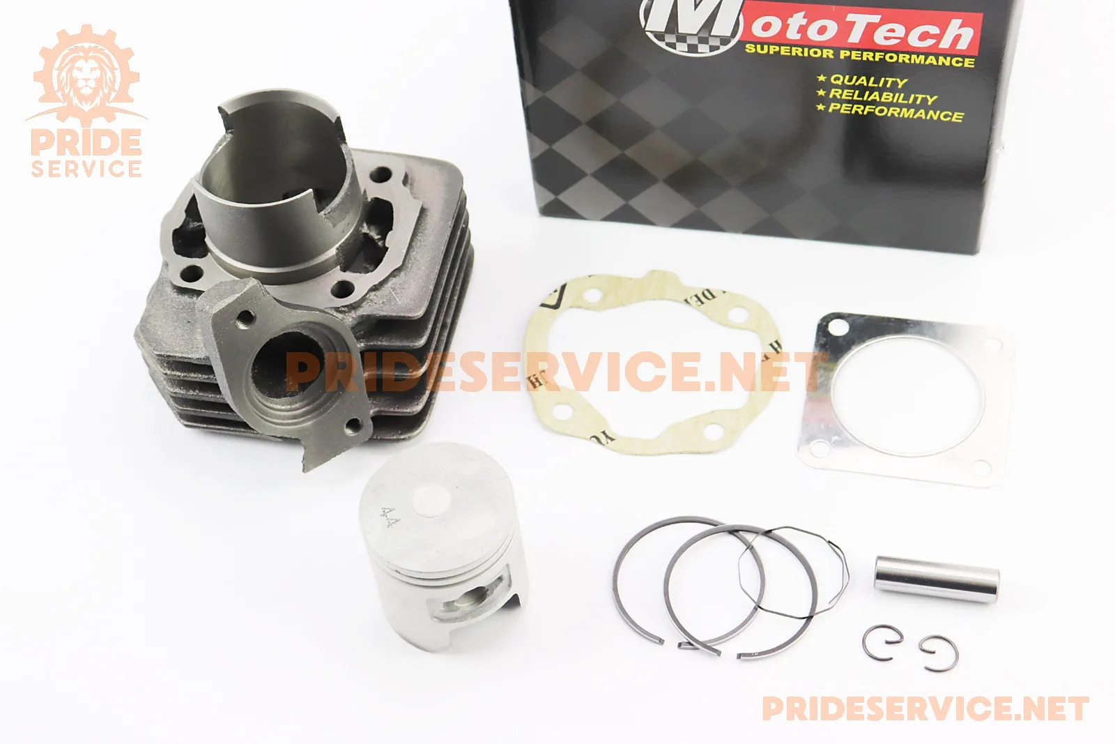Циліндр к-кт (цпг) Honda TACT AF09/AF16 65cc-44мм (палець 10мм, кріплення глушника 54мм), Тайвань (P_308639)