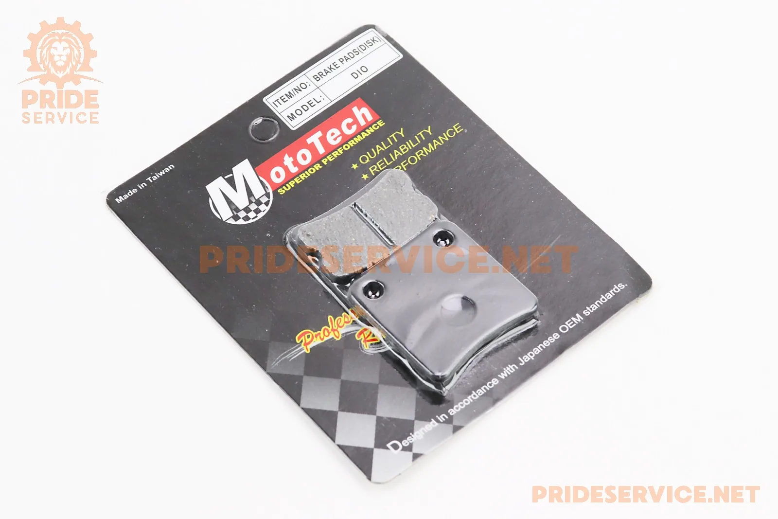Гальмівні колодки (дискові) Honda DI050/Tact 50; DAELIM GZ50; SYM- Orbit 50; KYMCO- MXU 400 к-кт 2шт (P_308879)