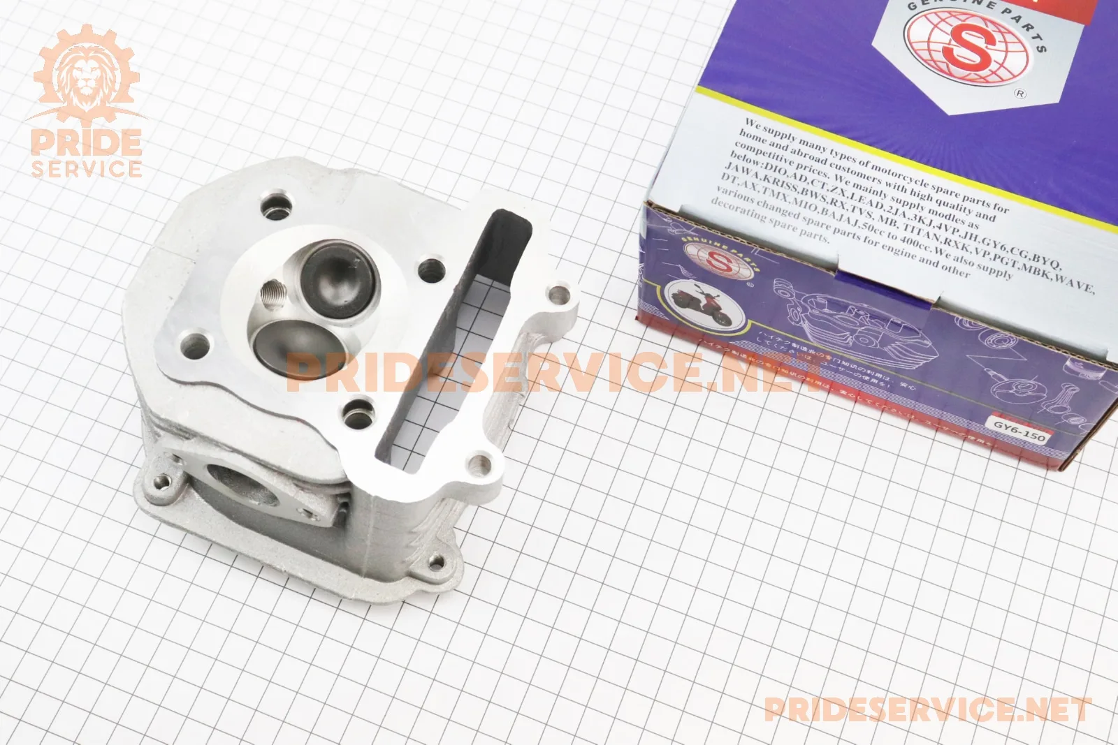Головка циліндра+клапана в зборі 150cc (P_310215)