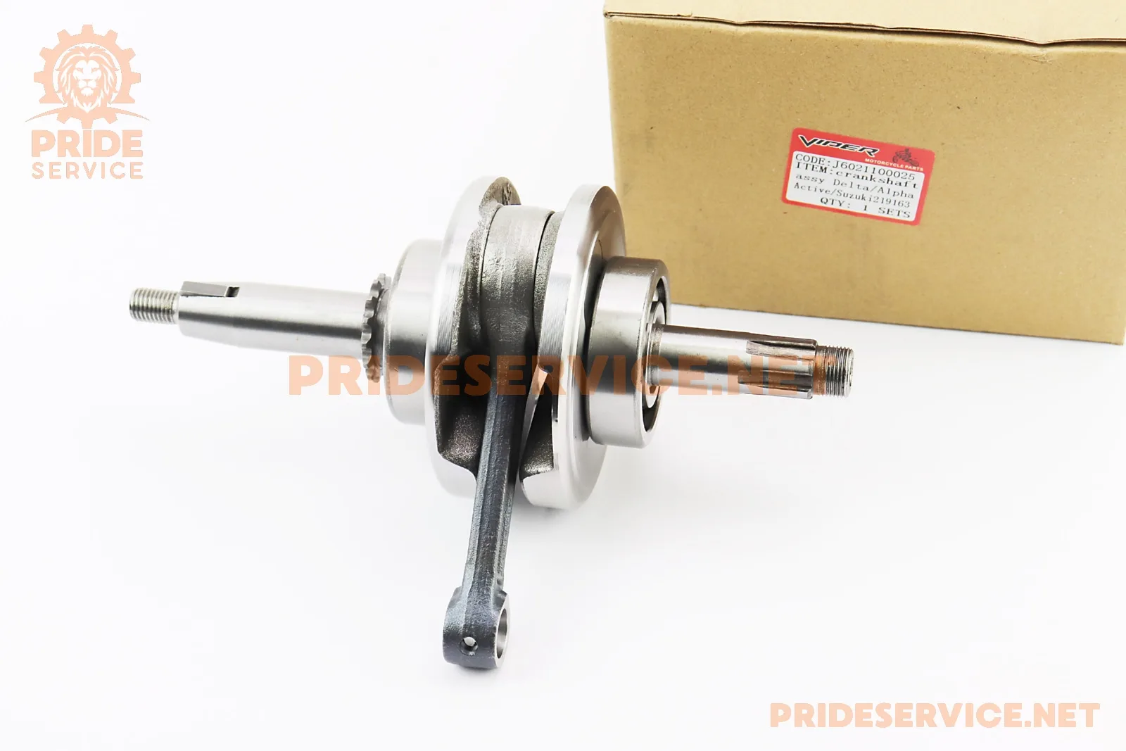 Колінвал+підшипники+шестерня 110cc-Active (P_320035)