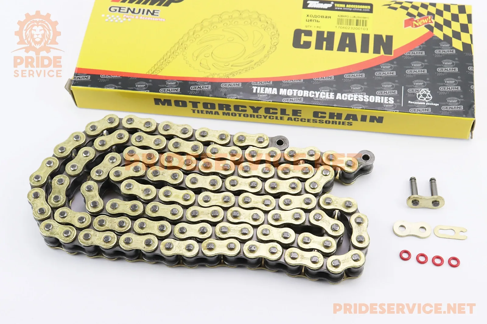 Ланцюг приводу колеса 428HVOx118L GOLD (з сальниками) (P_324457)