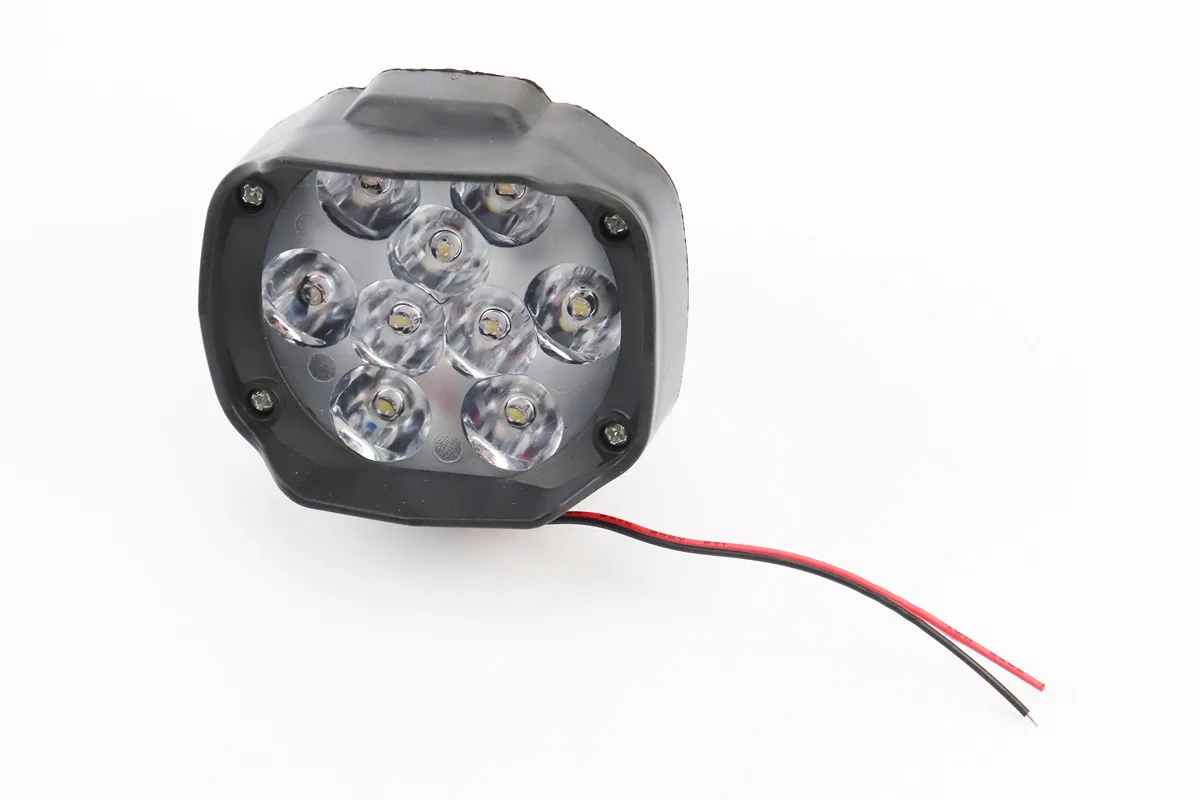 Фара додаткова світлодіодна вологозахисна - 9 LED, (77*64mm) з кріпленням (S_324495)