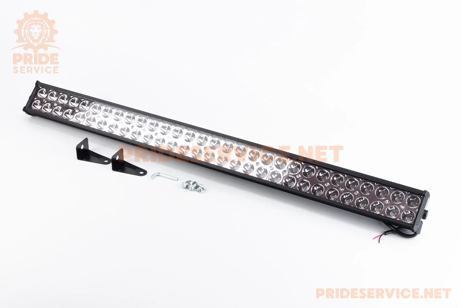 Фара додаткова світлодіодна вологозахисна-60 LED з кріпленням, прямокутна 780x67мм (P_324874)
