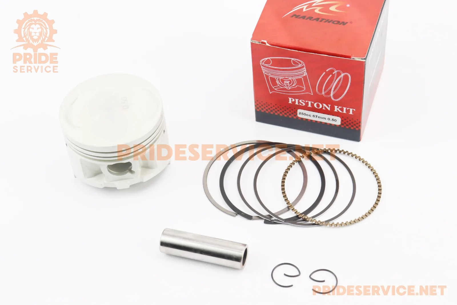 Поршень к-кт CG250cc 67мм+0,50 (висота 51,5мм, палець 16мм) (P_326479)