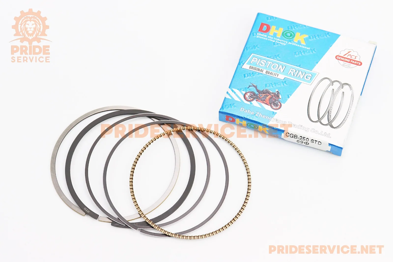 Кільця поршневі 250cc 69мм STD (товщина-1мм) (P_326487)