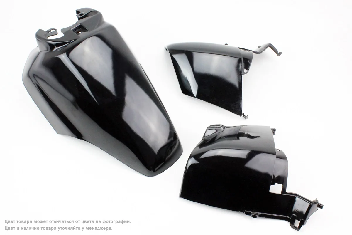 Honda LEAD AF-20 пластик - крило переднє, к-кт 3 деталі, ЧОРНИЙ (S_329305)