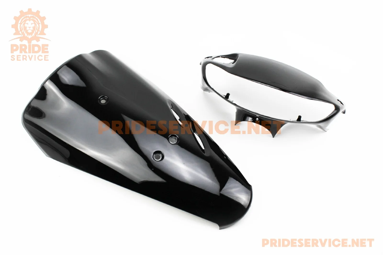 Honda DIO AF-34 Пластик-к-кт фарбований 4 деталей, чорний (P_329554)