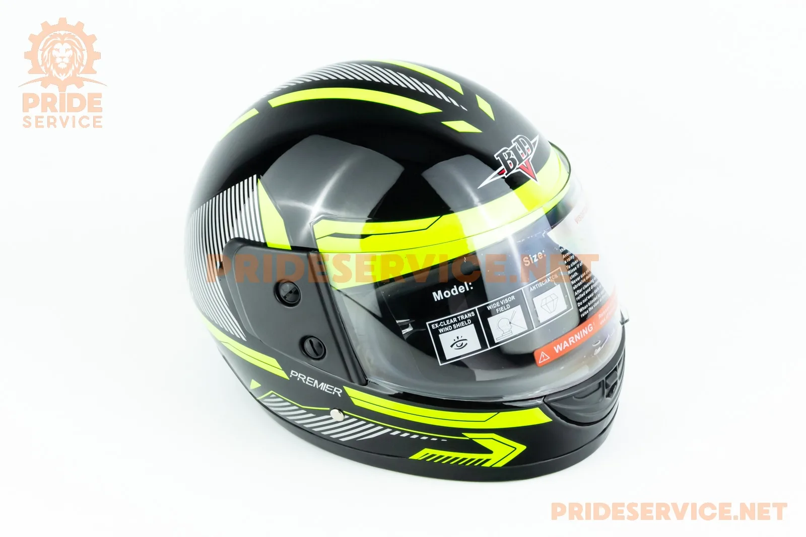 Шолом інтеграл BLD-825A М (57-58см), чорно-салатовий (P_330034)