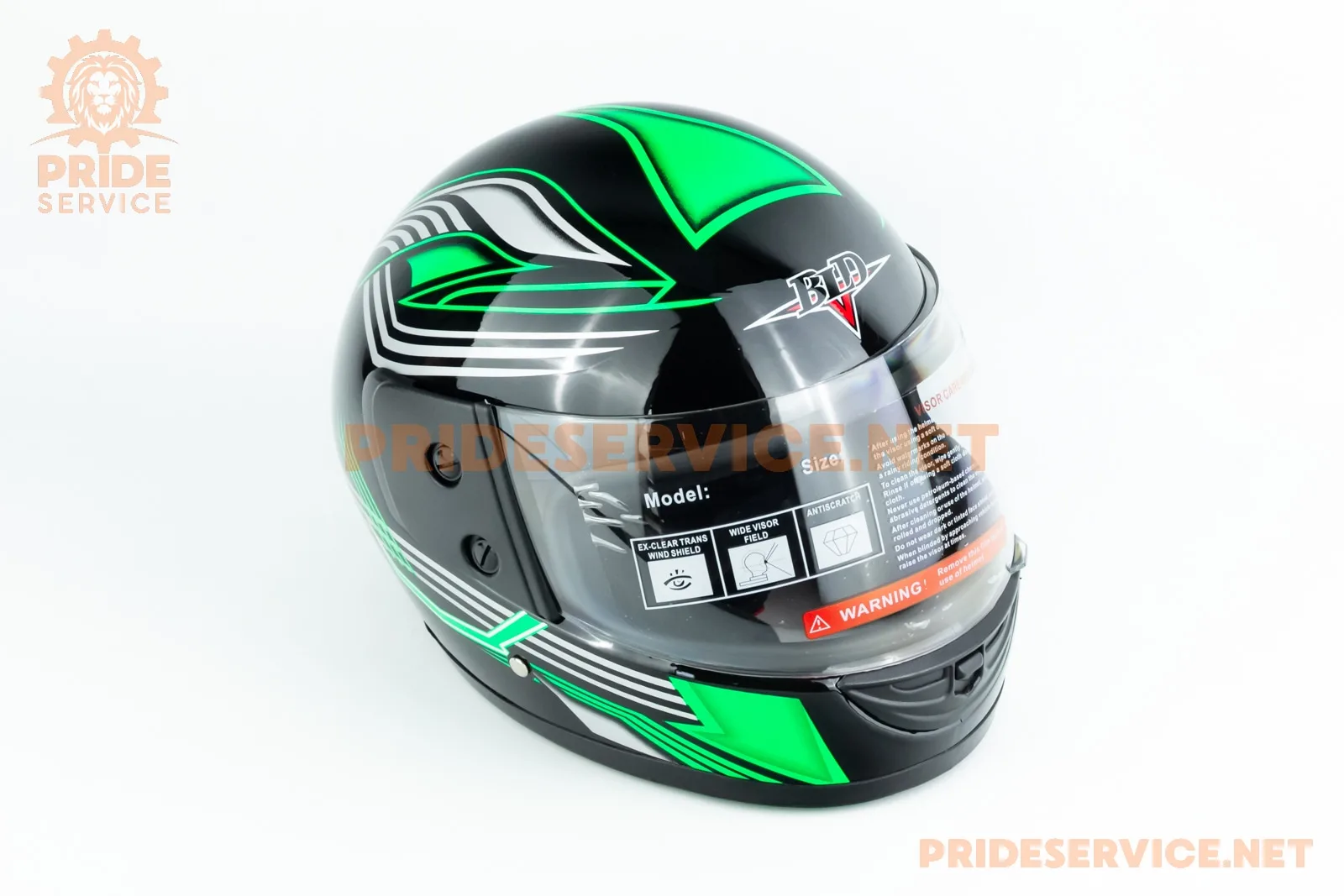 Шолом інтеграл BLD-825A XS (53-54см), чорно-салатовий (P_330135)