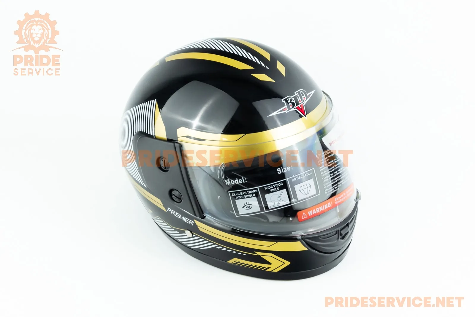 Шолом інтеграл BLD-825B S (55-56см), чорно-золотистий (P_330455)
