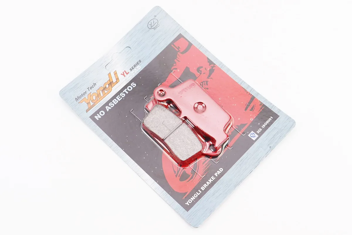 Гальмівні колодки (дискові) Honda LEAD AF20/XR 50/CRM 250; HYOSUNG RX400; SUZUKI DR-Z400/RM 125/DR 125; KAWASAKI KLX250/KX 125 к-кт, червоні (P_331452)