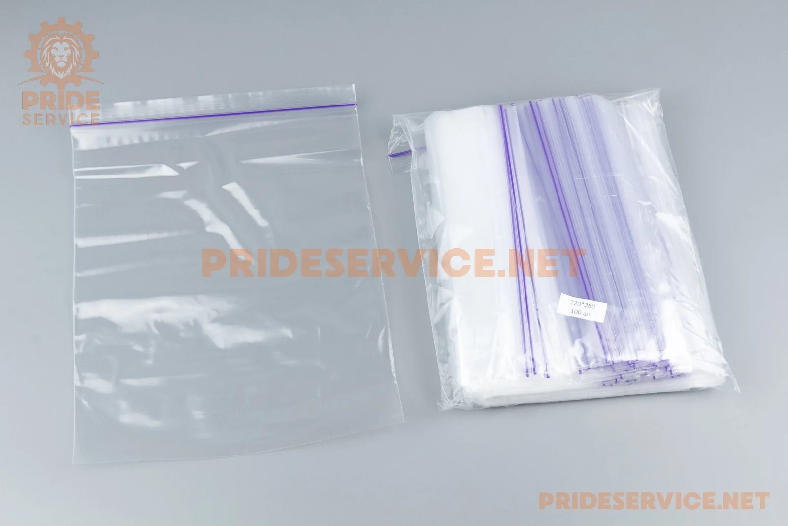 Пакети з замком Zip-Lock 22*28см, уп.100шт (P_334141)
