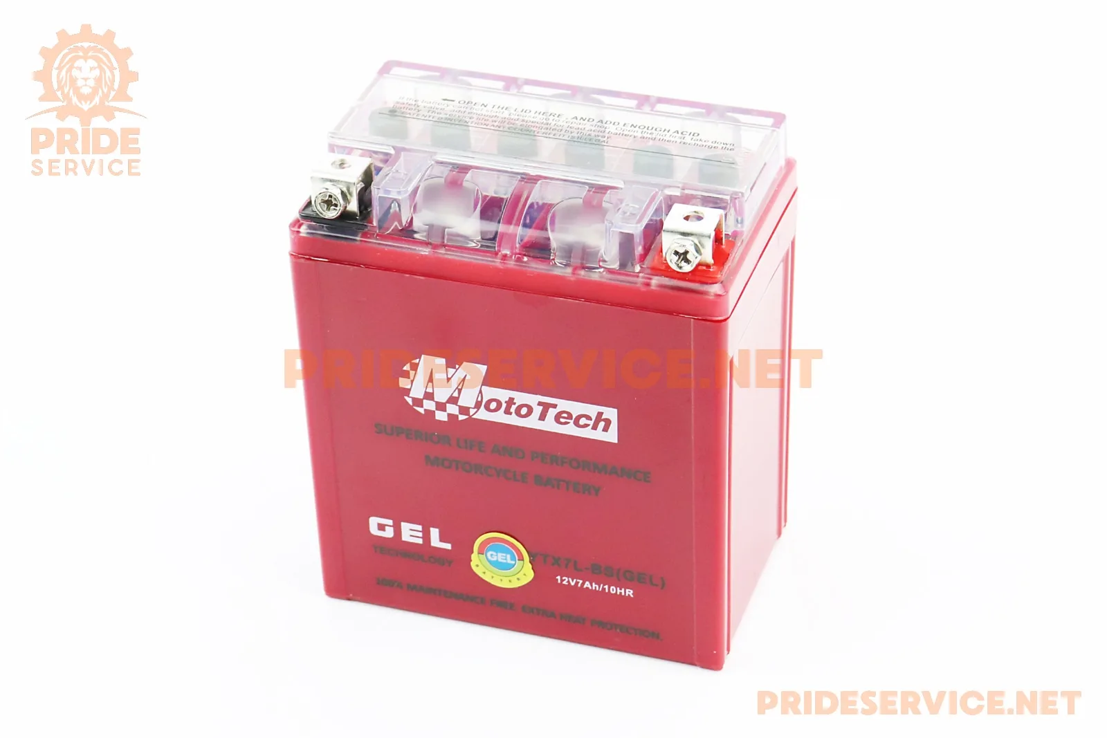 Акумулятор 12V7Ah YTX7L-BS GEL (L113*W70*H132мм) 