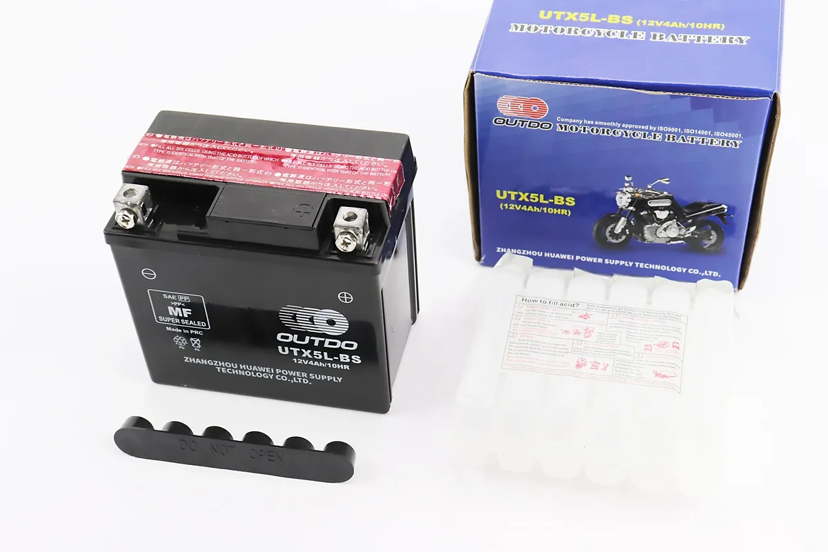 Акумулятор 12V4Ah UTX5L-BS кислотний (L113*W70*H105мм), 2024р (P_337275)