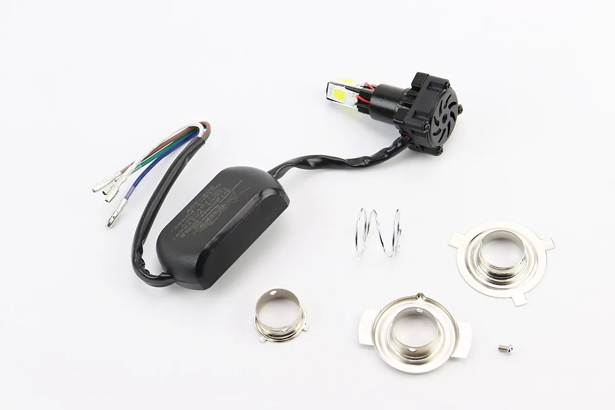 Лампа фари діодний LED-4 SUPER універсальна (к-кт різних кріплень), з стабілізатором (S_337388)