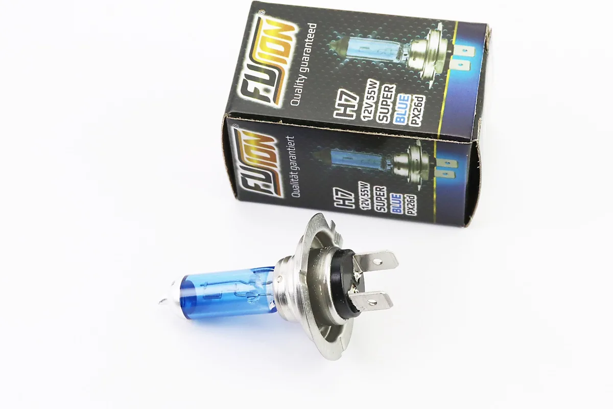 Лампа фари галоген H7 12V 55W PX26D Super White (S_337658)