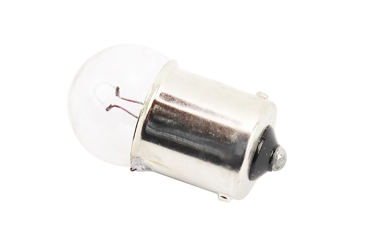 Лампа поворотника BA15S (з цоколем), біла 12V/10W G18 (P_337673)