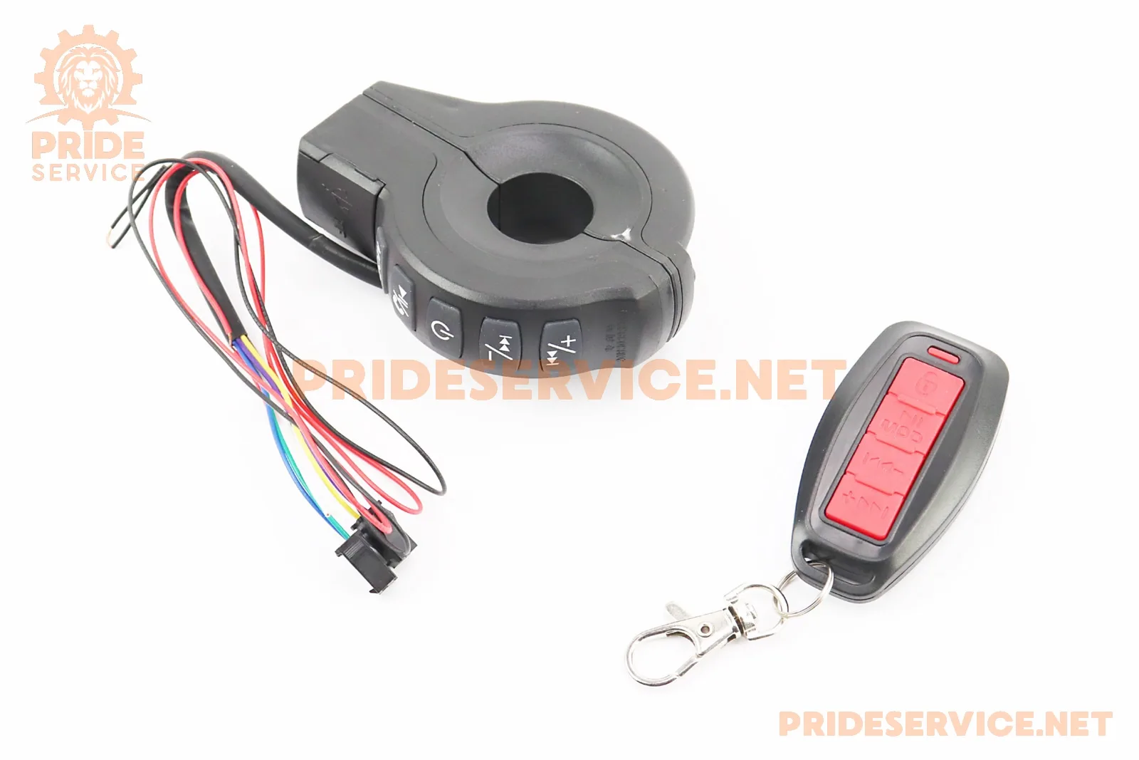 АУДІО-блок на кермо (МРЗ-USB/SD, FM-радіо, пультДУ, сигналізація) (P_337778)