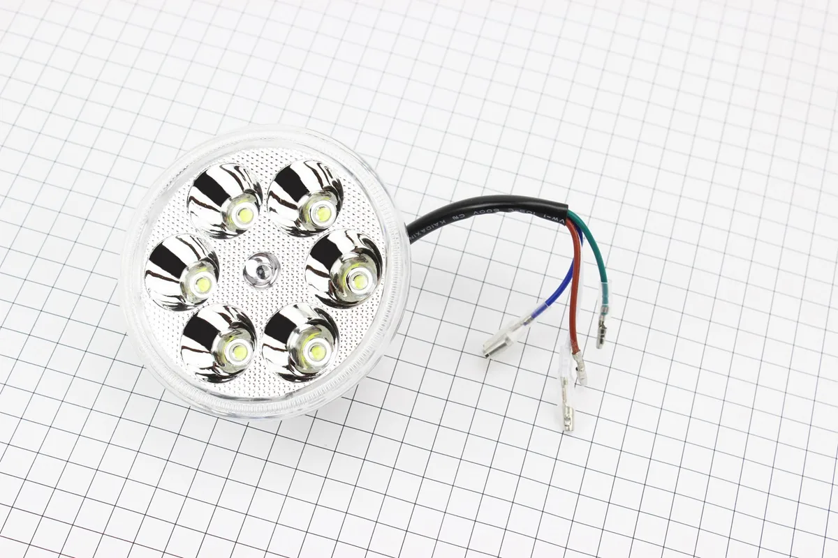 УЦІНКА DELTA Фари круглої внутрішня частина 6-LED з обідком, 80мм (не горить кілька діодів) (P_338034)