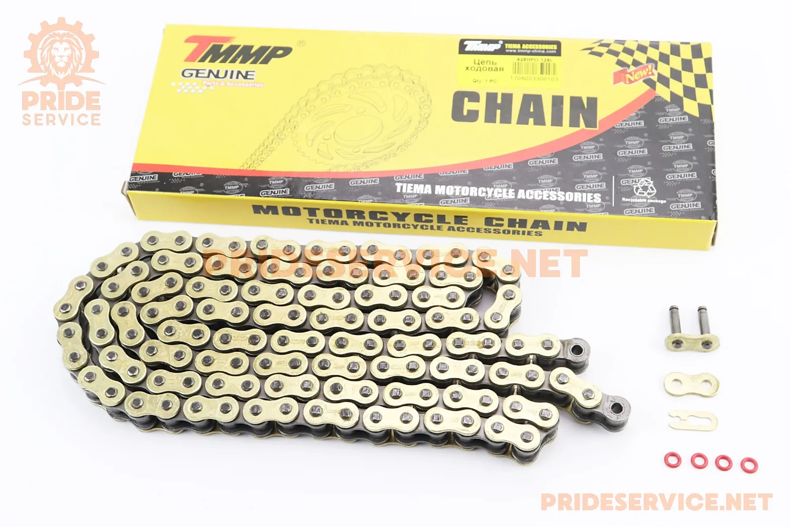 Ланцюг приводу колеса 428HVOx128L GOLD (з сальниками) (P_343209)