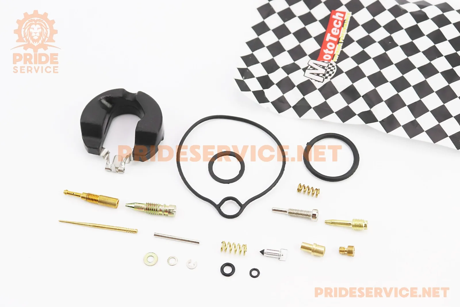 Ремонтний комплект карбюратора Honda DIO 50, 19 деталей+поплавок (P_347281)