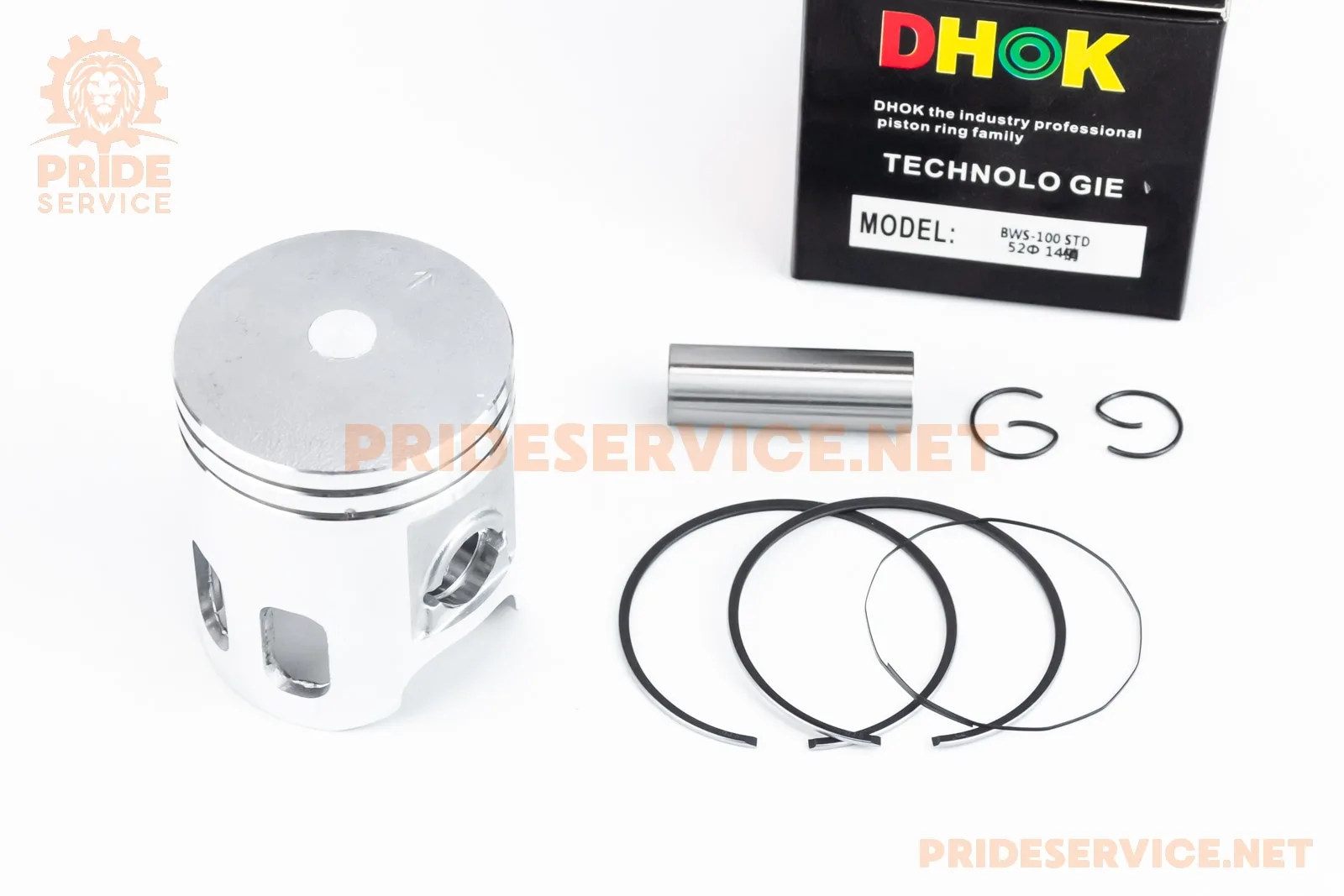 Поршень к-кт Yamaha BWS100 52мм STD (палець 14мм) (P_347633)