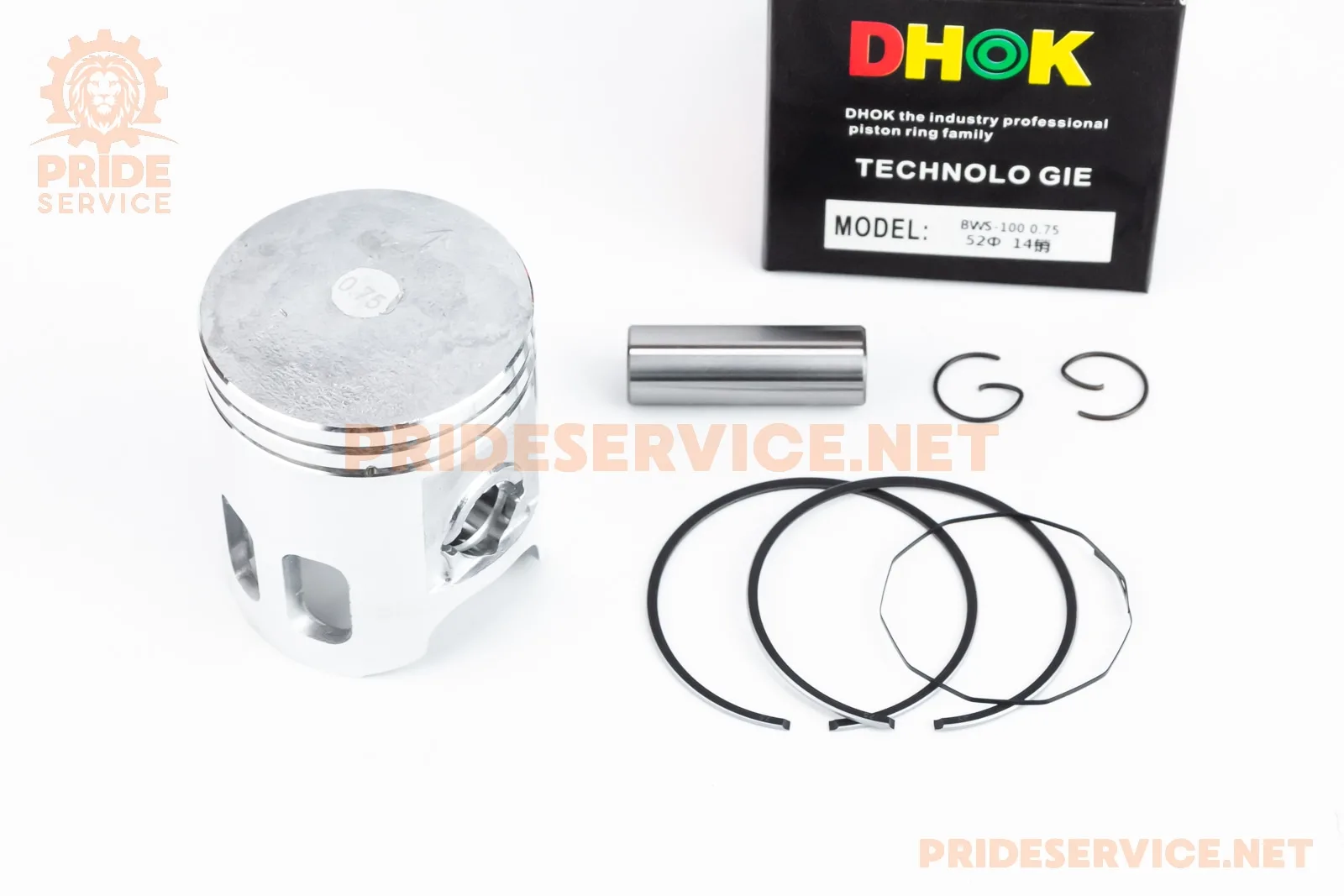 Поршень к-кт Yamaha BWS100 52мм +0,75 (палець 14мм) (P_347636)
