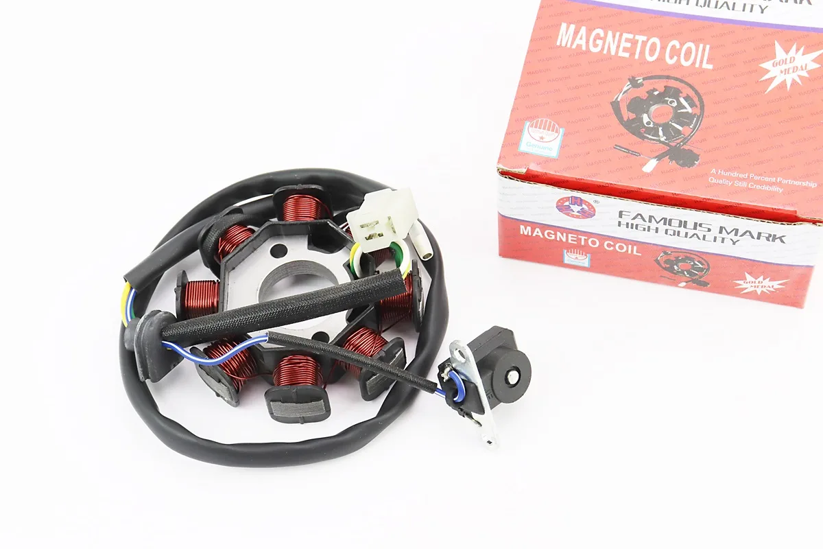 Статор магнето (генератора) Honda WH 100 (8 котушок роз'єм 