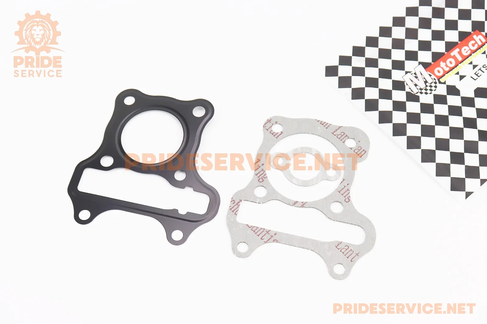 Прокладка поршневої Suzuki LET'S 4T50cc-39мм, к-кт 3 деталі (метал) (P_347978)