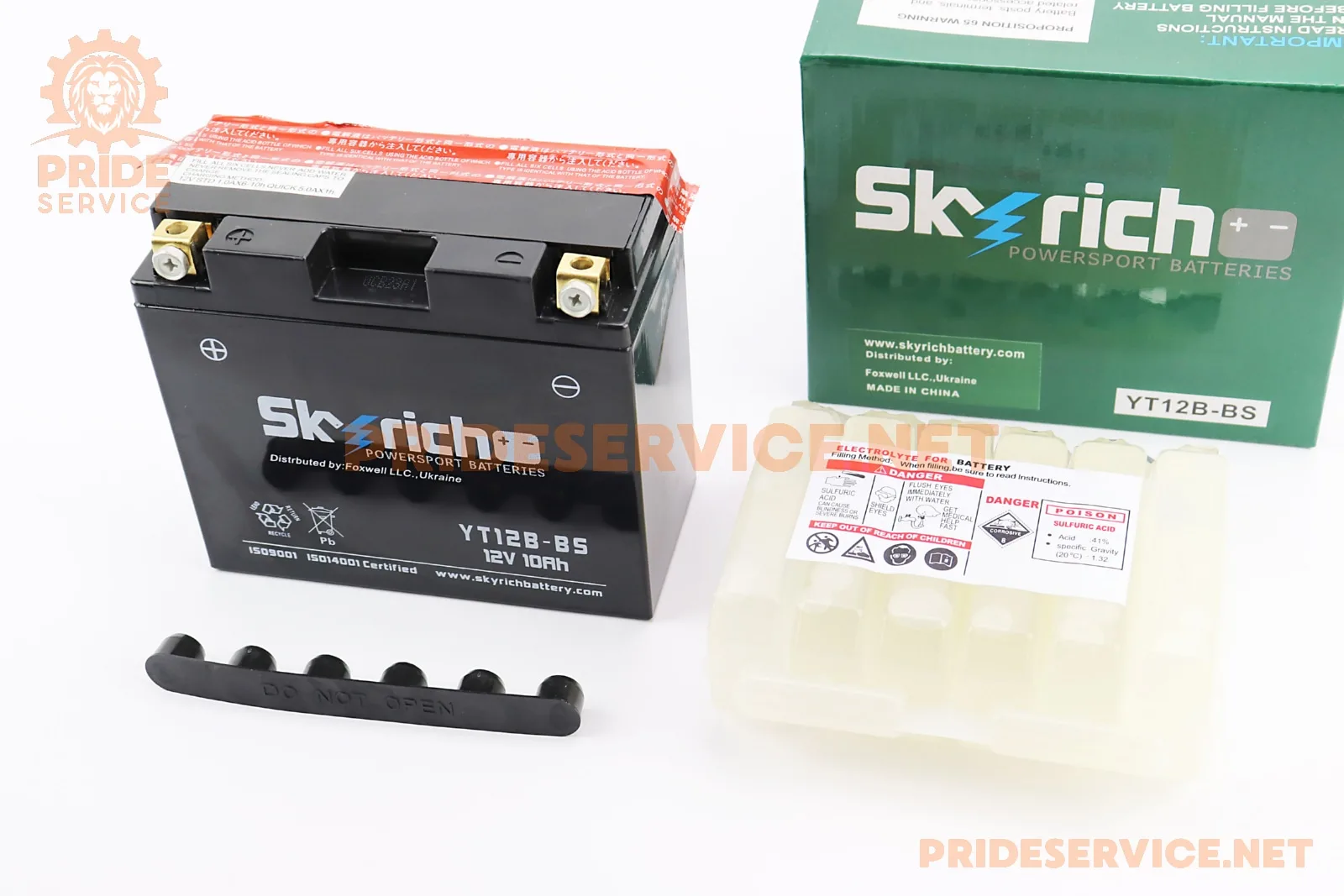 Акумулятор 12V10Аh YT12B-BS кислотний (L150*W70*H130мм) (P_348003)