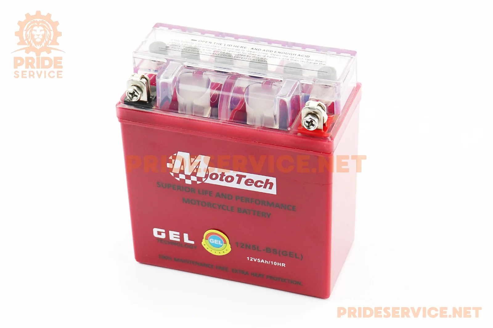 Акумулятор 12V5Ah 12N5L-BS GEL (L120*W60*H125мм) 