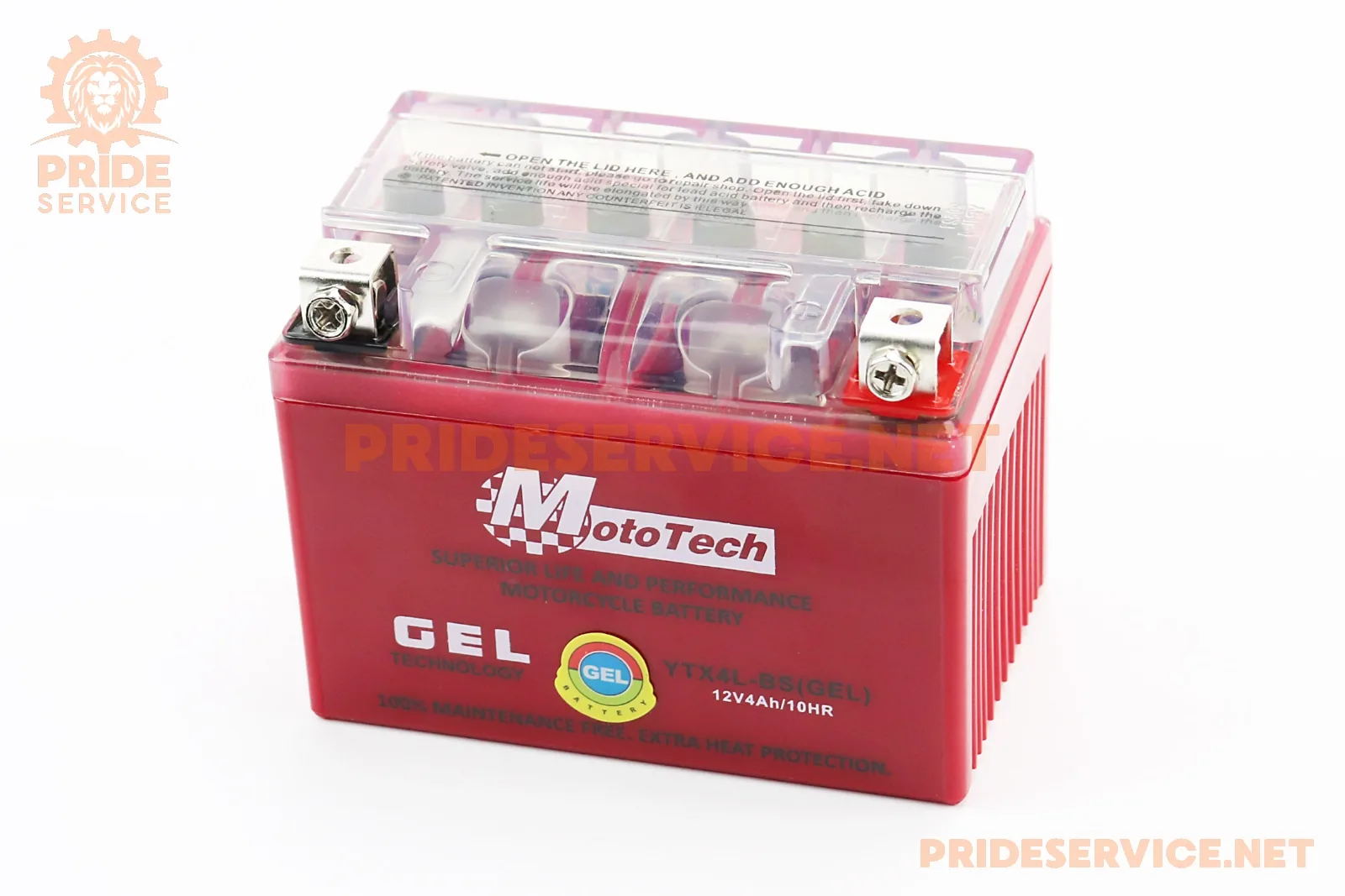 Акумулятор 12V4Ah YTX4L-BS GEL (L113*W70*H85мм) (P_348010)