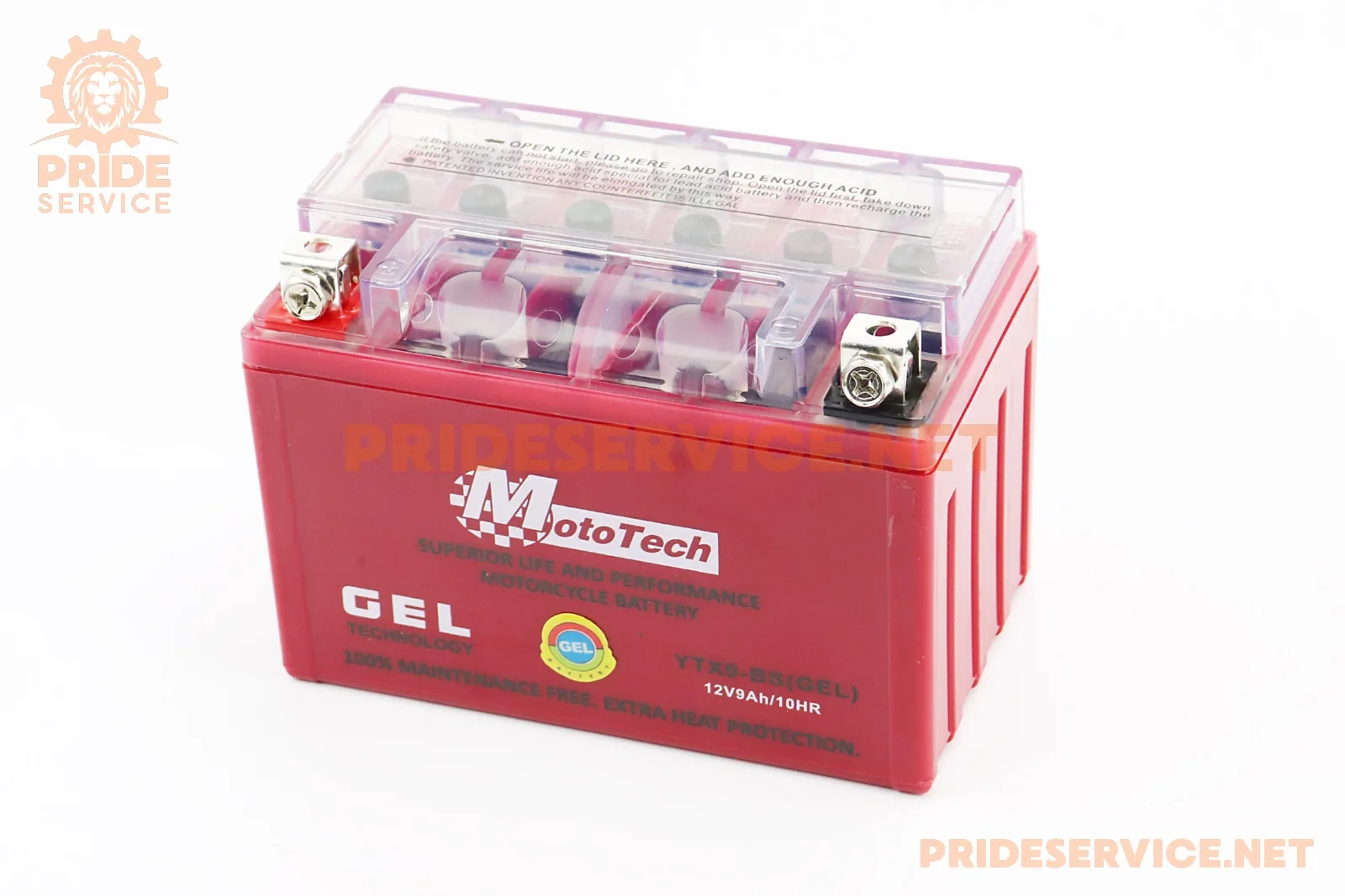 Акумулятор 12V9Ah YTX9-BS GEL (L150*W87*H107мм) (P_348012)