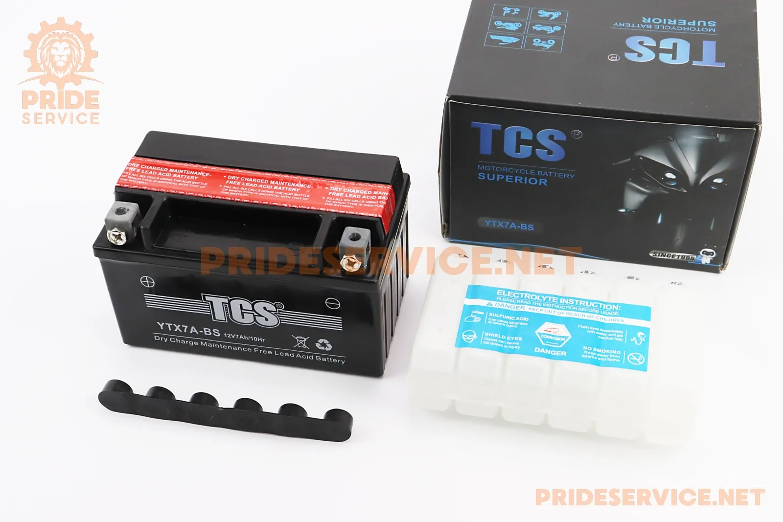 Акумулятор 12V7Ah YTX7A-BS кислотний (L150*W85*H95мм), від 3шт -5% (P_348100)