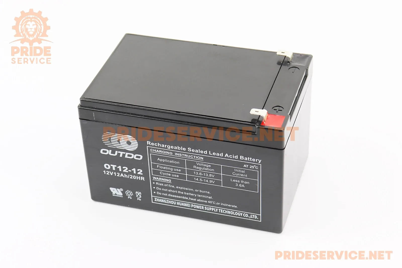 Акумулятор 12V12Ah OT12-12 кислотний (L151*W98*H96mm) для ДБЖ, іграшок та ін. (S_348142)
