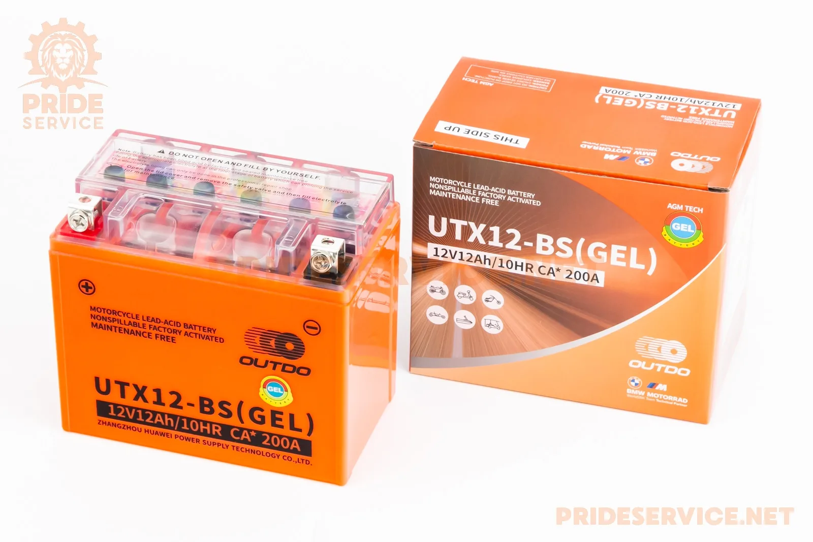 Акумулятор 12V12Аh UTX12-BS GEL (L150*W87*H130мм) (P_348149)