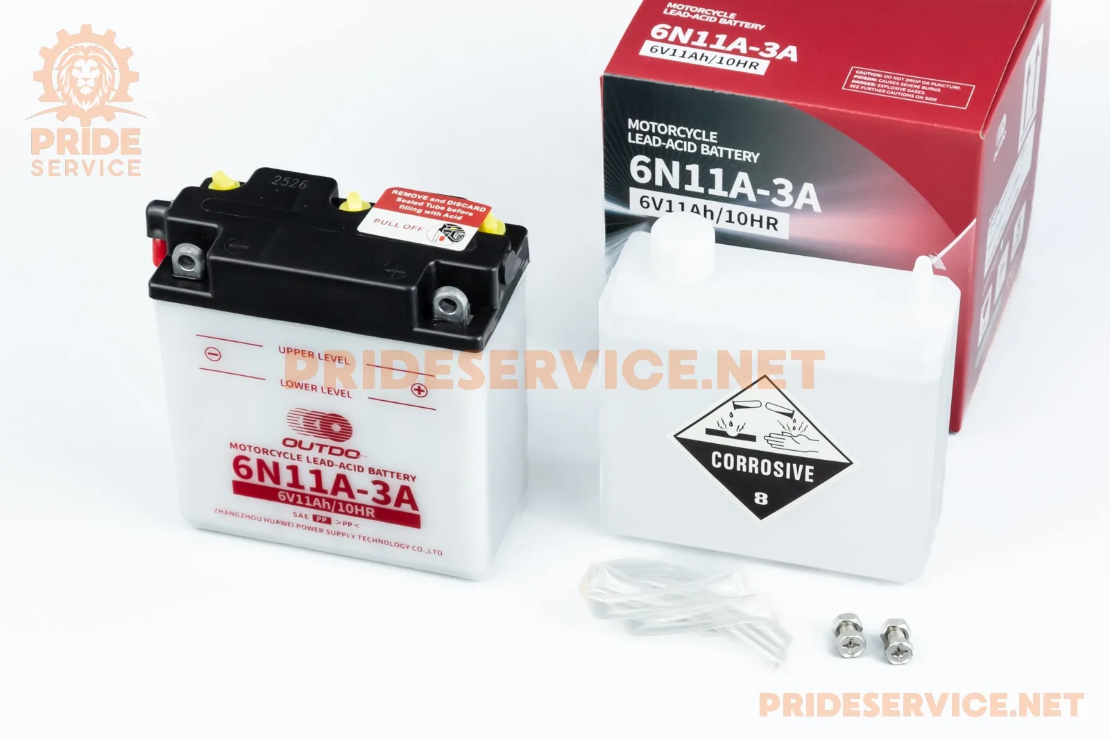 Акумулятор 6V11Ah 6N11A-3A кислотний (L120*W60*H130мм) (P_348151)