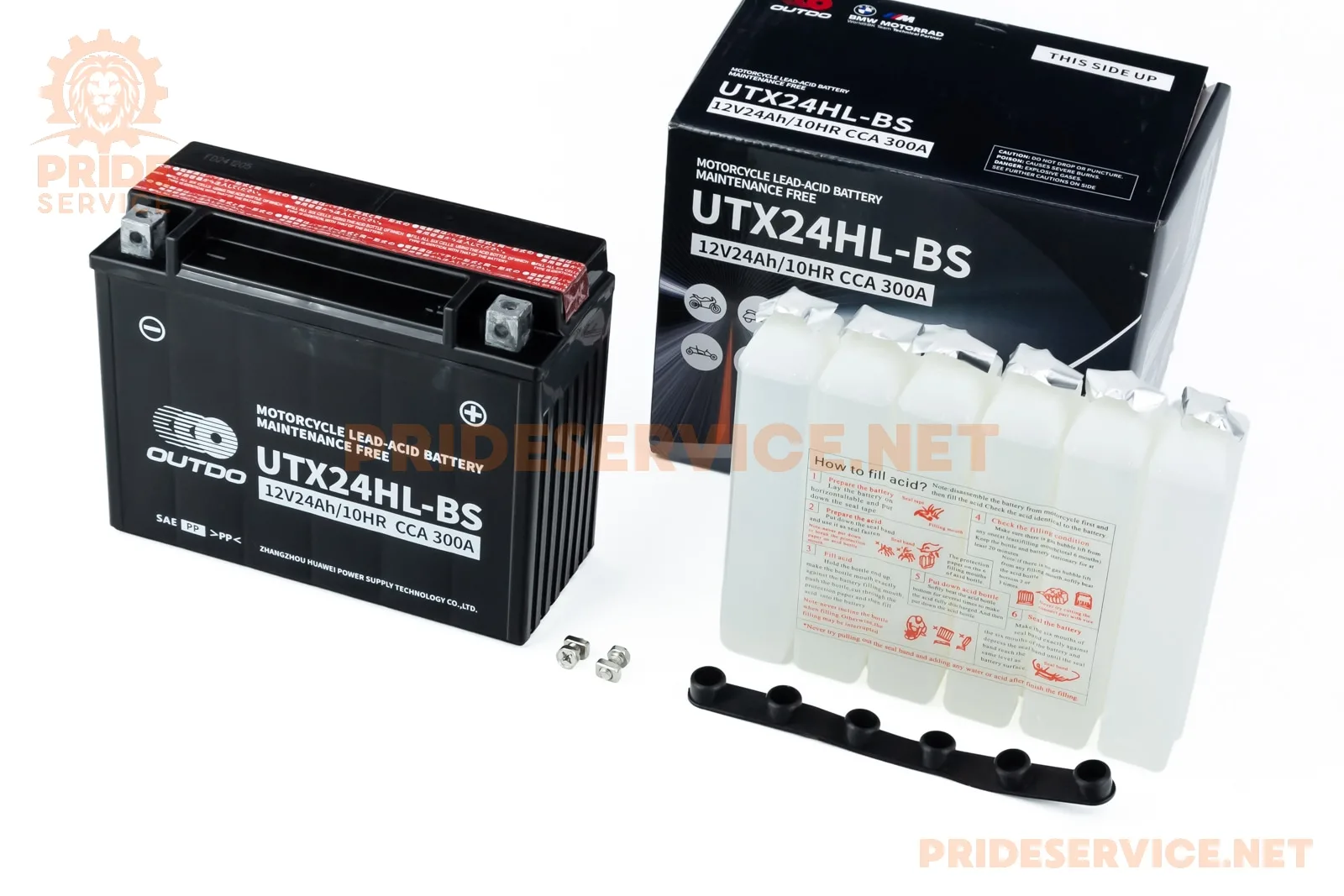 Акумулятор 12V24Аh UTX24HL-BS кислотний (L205*W87*H162мм) (P_348161)