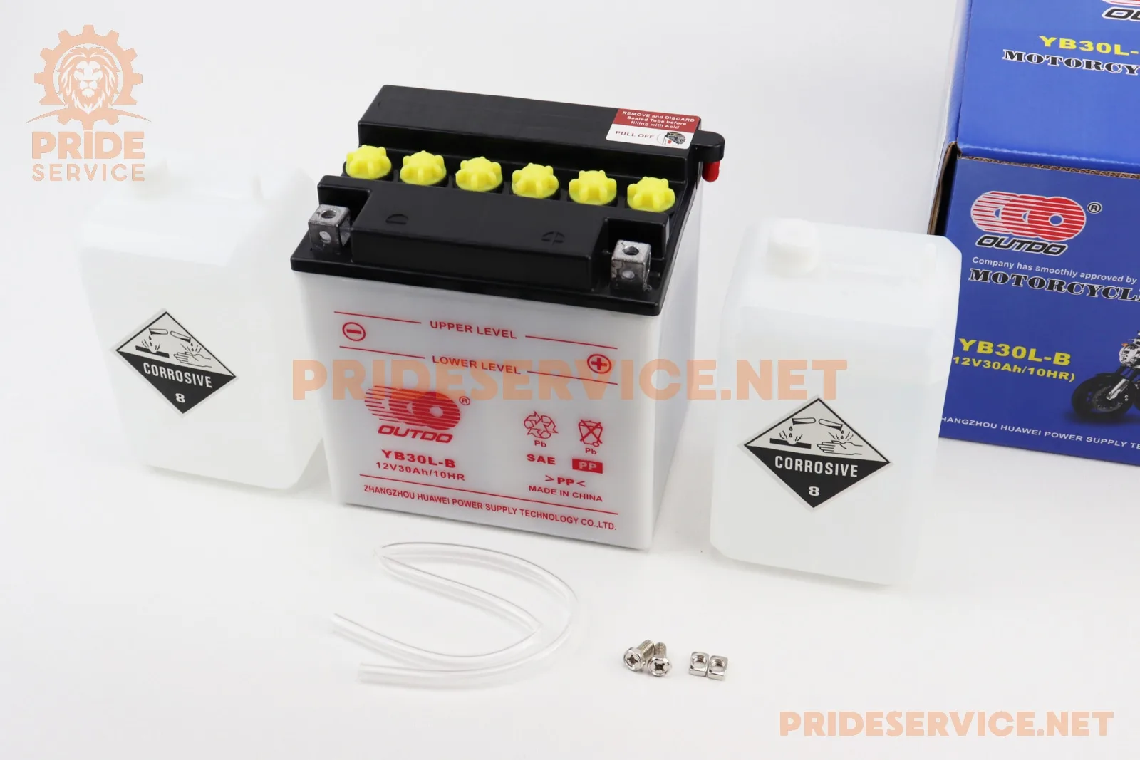Акумулятор 12V30Аh YB30L-B кислотний (L168*W132*H176мм) (P_348187)