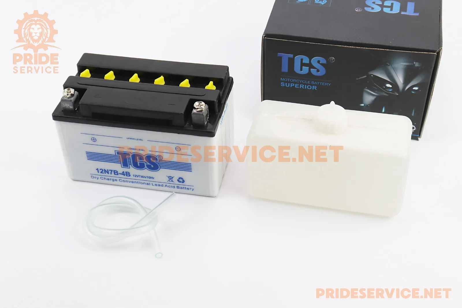 Акумулятор 12V7Ah 12N7B-4B кислотний (L150*W85*H95мм), 2024р, від 2шт -5% (P_348194)