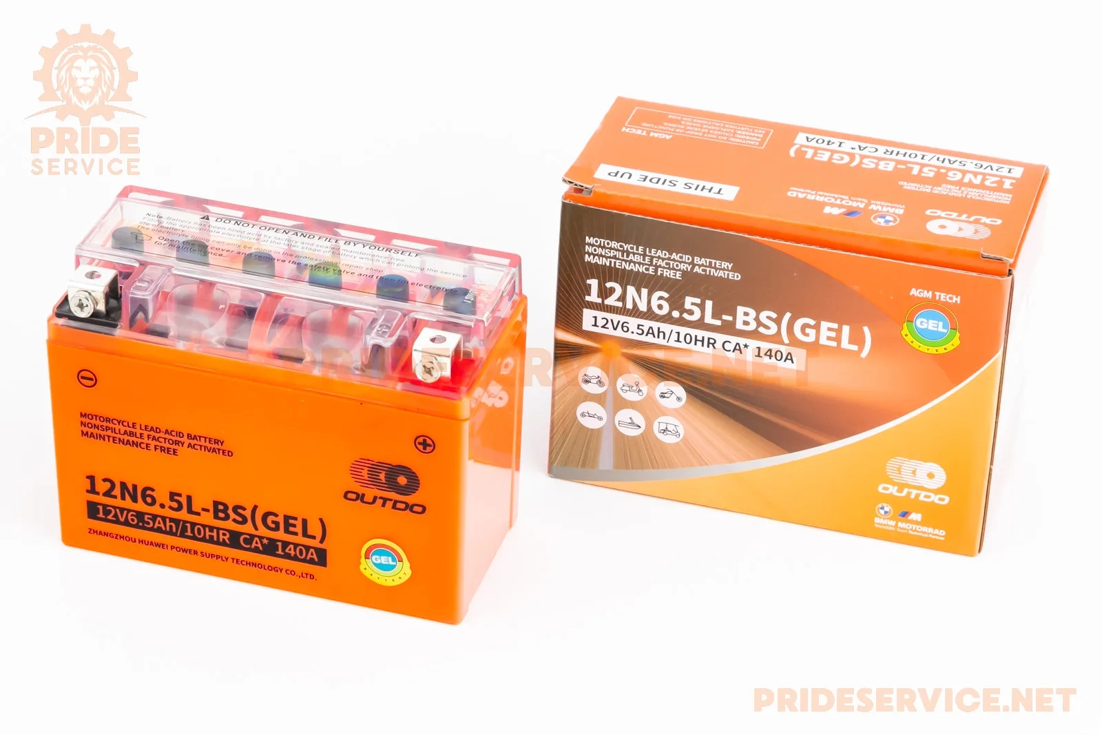 Акумулятор 12V6,5Ah 12N6,5L-BS GEL (L140*W65*H100мм) (P_348219)