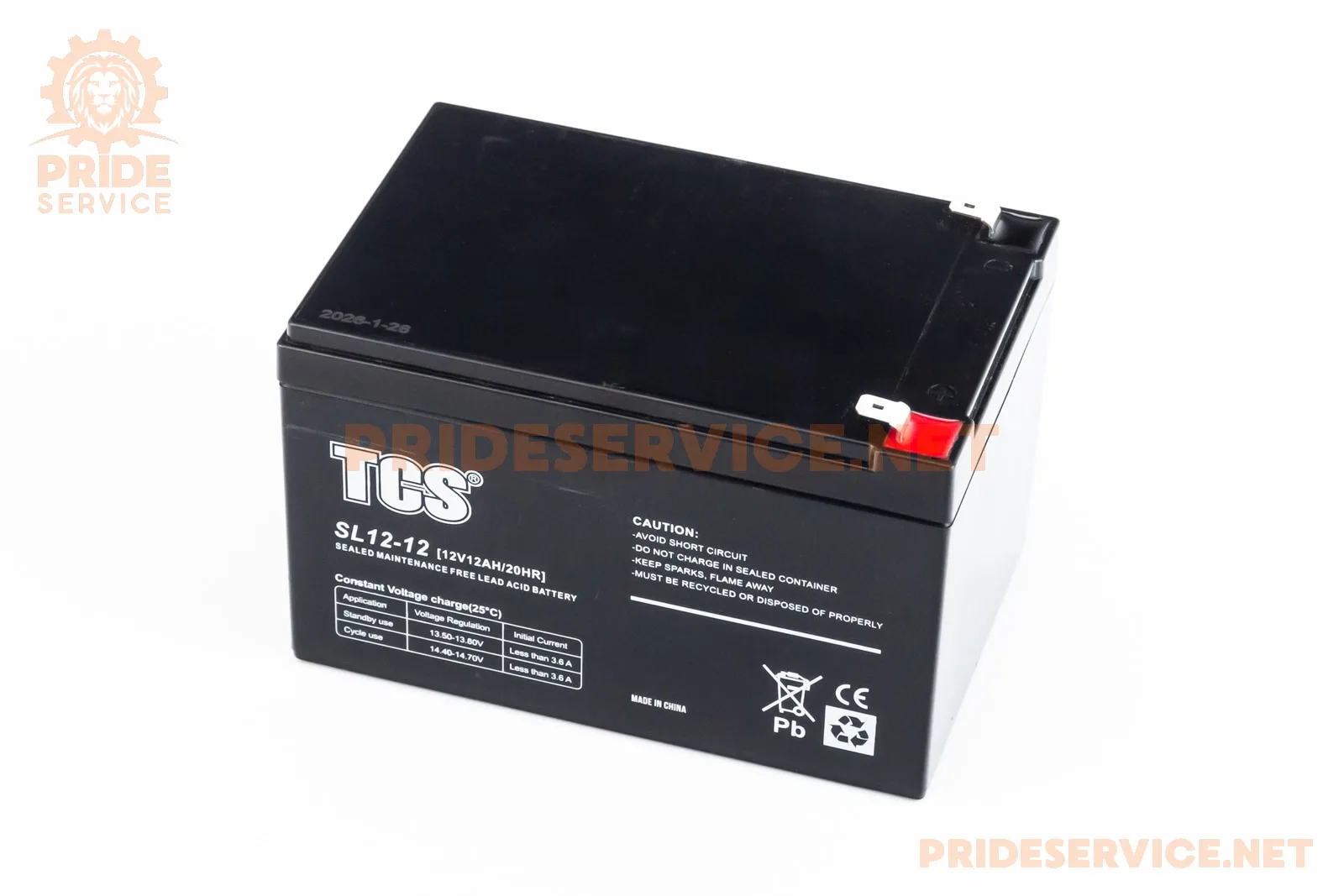 Акумулятор 12V12Ah SL12-12 кислотний (L151*W98*H95мм) для ДБЖ, іграшок та ін. (P_348245)