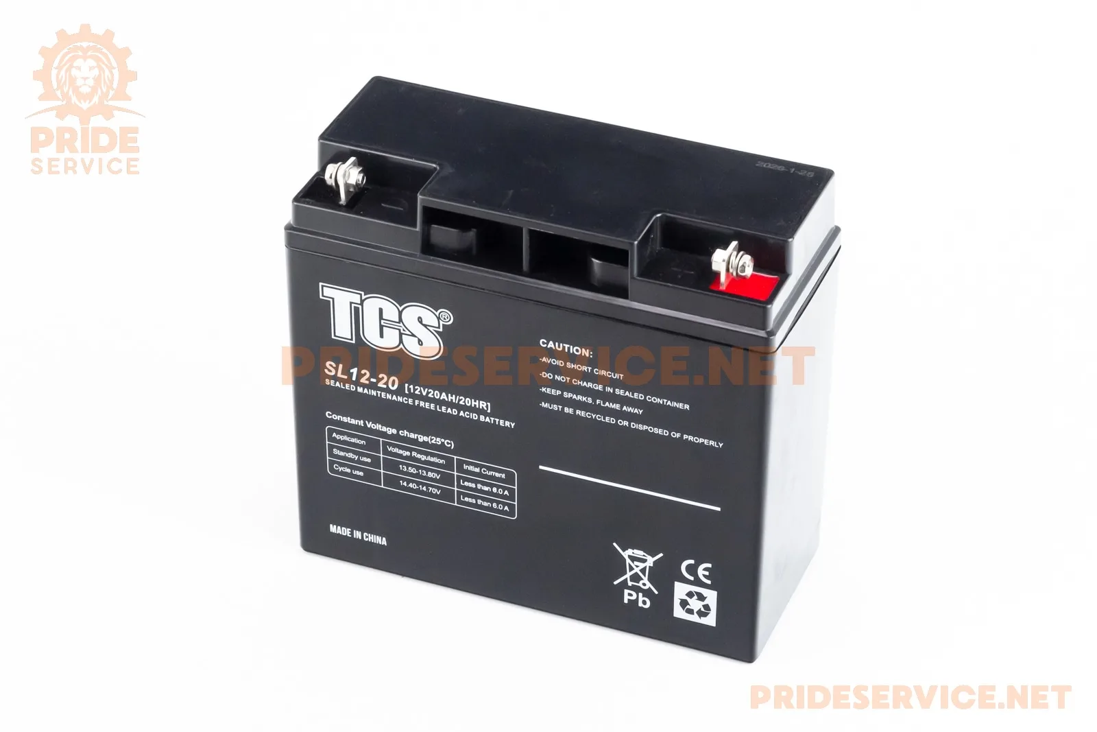 Акумулятор 12V20Ah SL12-20 кислотний (L181*W77*H167мм) для ДБЖ, іграшок та ін. (P_348246)