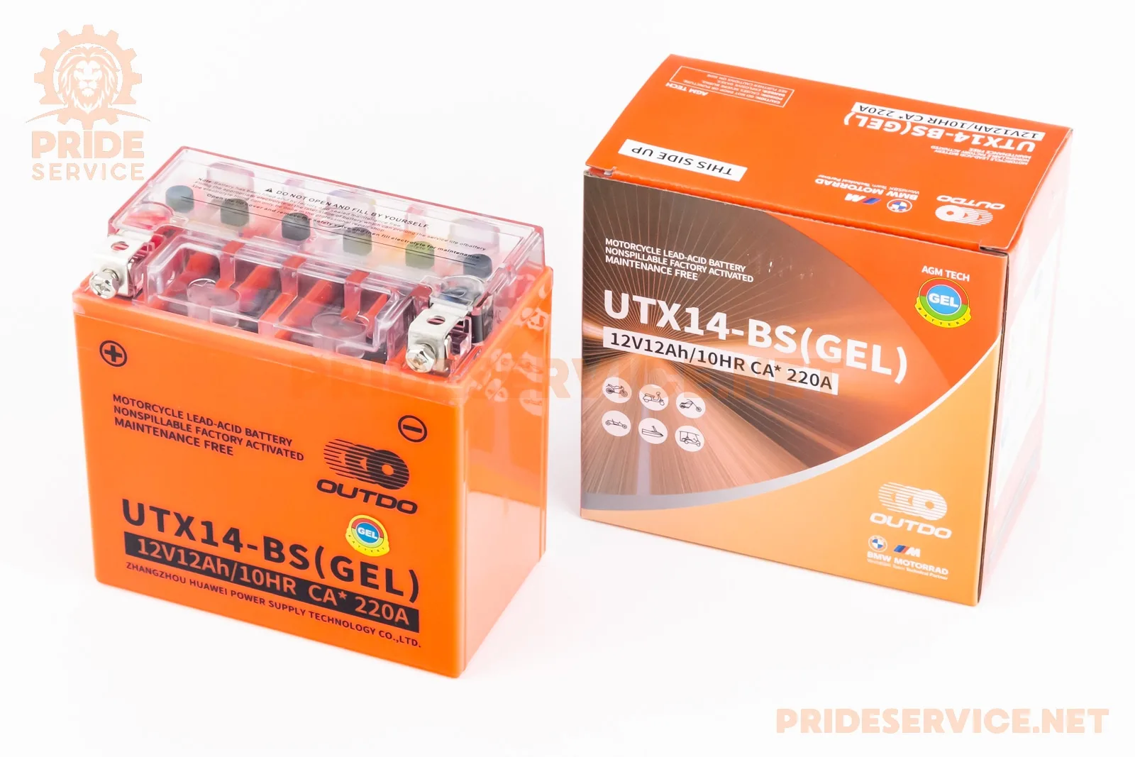 Акумулятор 12V12Аh UTX14-BS GEL (L150*W85*H145мм) (P_348249)