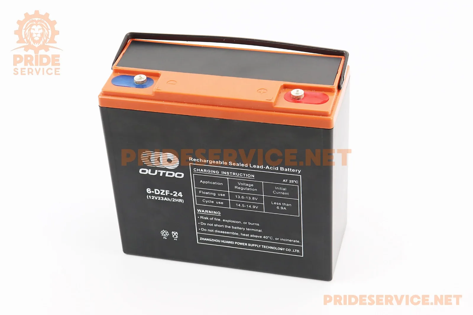 Акумулятор 12V23Ah 6DZF24 кислотний (L180*W78*H170мм) для ДБЖ, іграшок та ін. (P_348258)