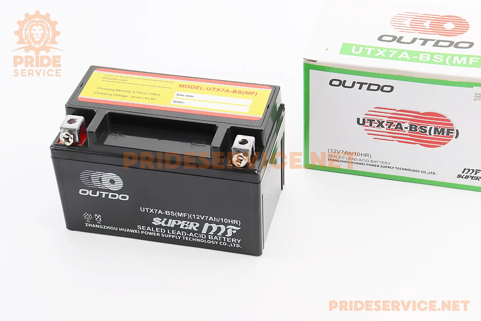 Акумулятор 12V7Ah UTX7A-BS(MF) кислотний (L150*W85*H95мм), від 2шт -5% (P_348263)