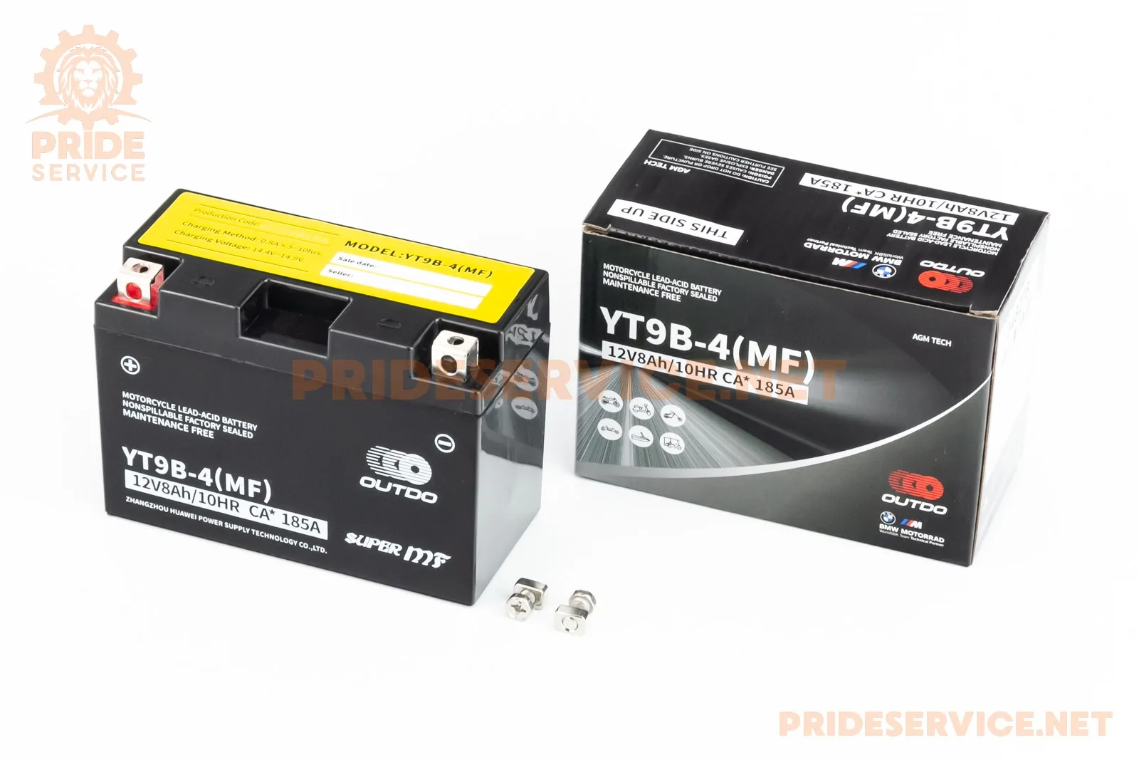 Акумулятор 12V8Ah YT9B-4(MF) кислотний (L150*W70*H105мм) (P_348278)