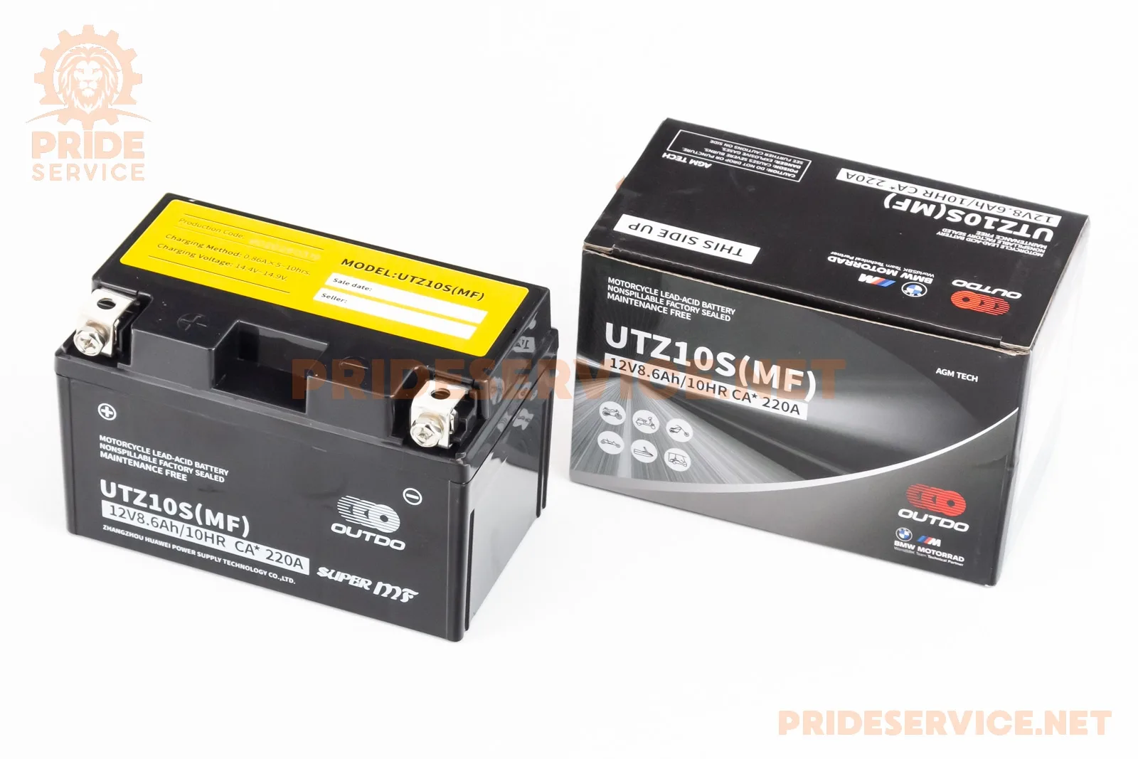 Акумулятор 12V8,6Ah UTZ10S(MF) кислотний (L150*W87*H94мм), 2024р (P_348279)